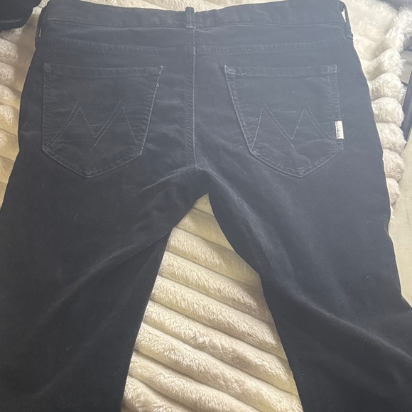 MOTHER Black Skinny Jeans velvet - Picture 2 of 8